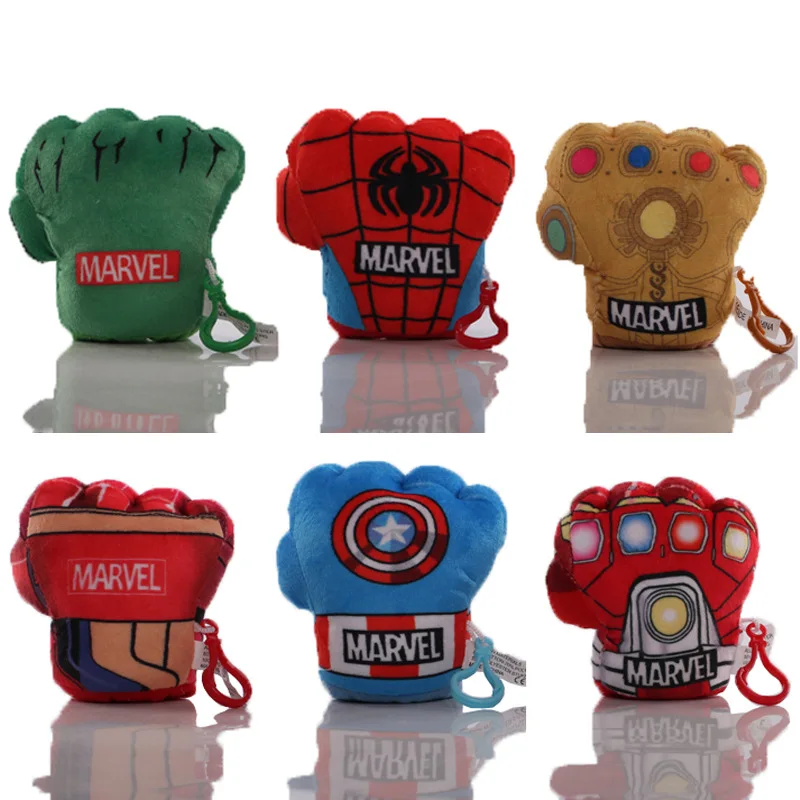 Брелок-перчатка Marvel С Супергероем И Подвижными Пальцами Подвесная Кукла Для