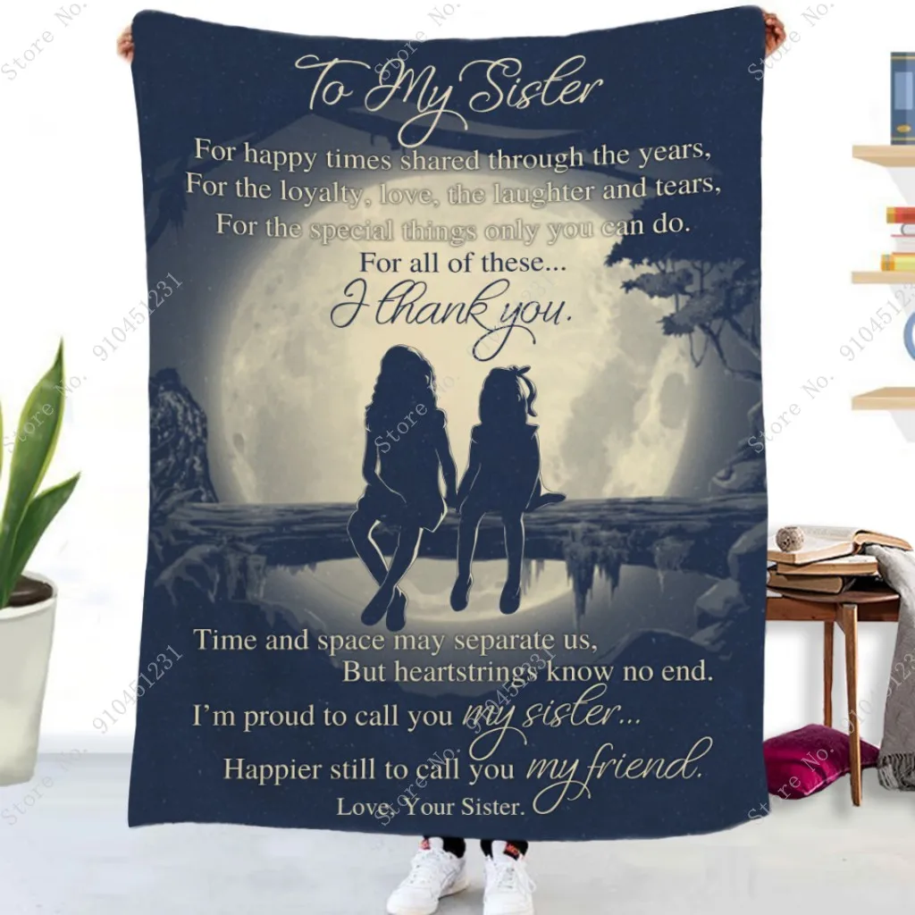 

Comfortable Wrap Blanket Perfect Sunflower Letter To My Daughter Message Blankets A Gift For Family Friends Lovers For Home