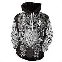 3d digital printed hoodie viking mythology mens womens long sleeve sweatshirts pullovers fashion tops