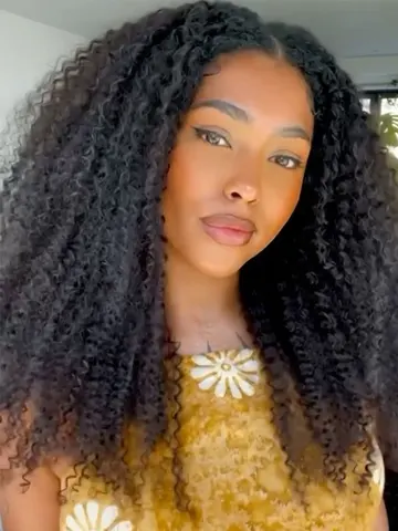 Kinky Curly Clip in Hair Extension Maxine 3C 4A Afro Kinky Curly Clip in Human Hair Extensions Women 120 г/компл. клипсы на всю голову