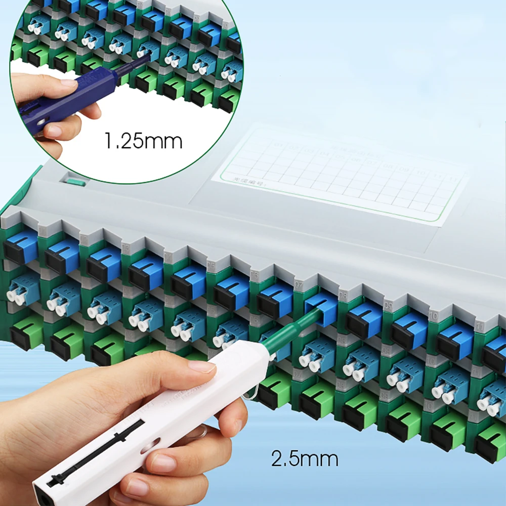 2.5mm 1.25mm Fiber Optic Cleaner Cleaning Pen FOC-1.25 MU LC FOC-2.5 SC ST FC Fiber Flange Cleaner Fiber Connector Cleaning Pen