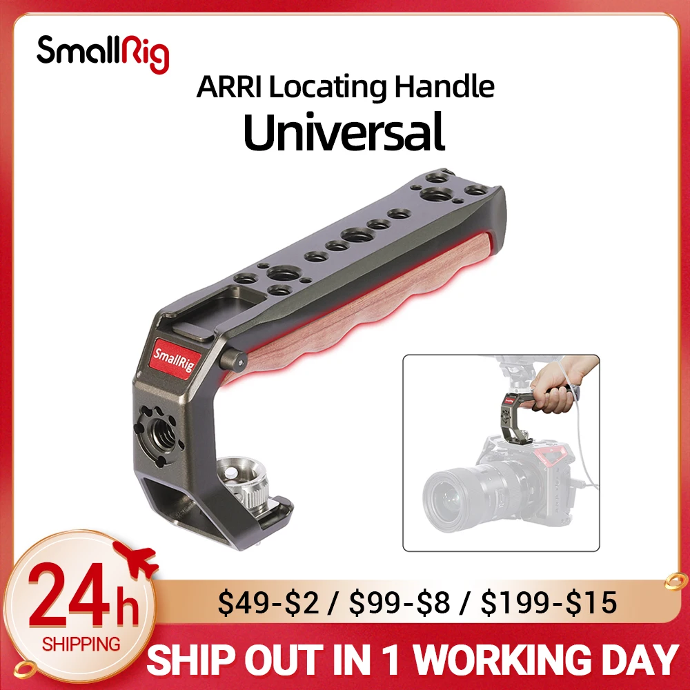 

SmallRig ARRI Locating Handle Top Handle Grip With Two Cold Shoe Mount For DSLR SONY CANON NIKON Camera Cage Accessories 2640