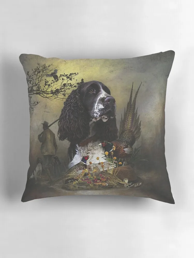 Английский Спрингер спаниель с фазаном декоративные подушки для гостиной