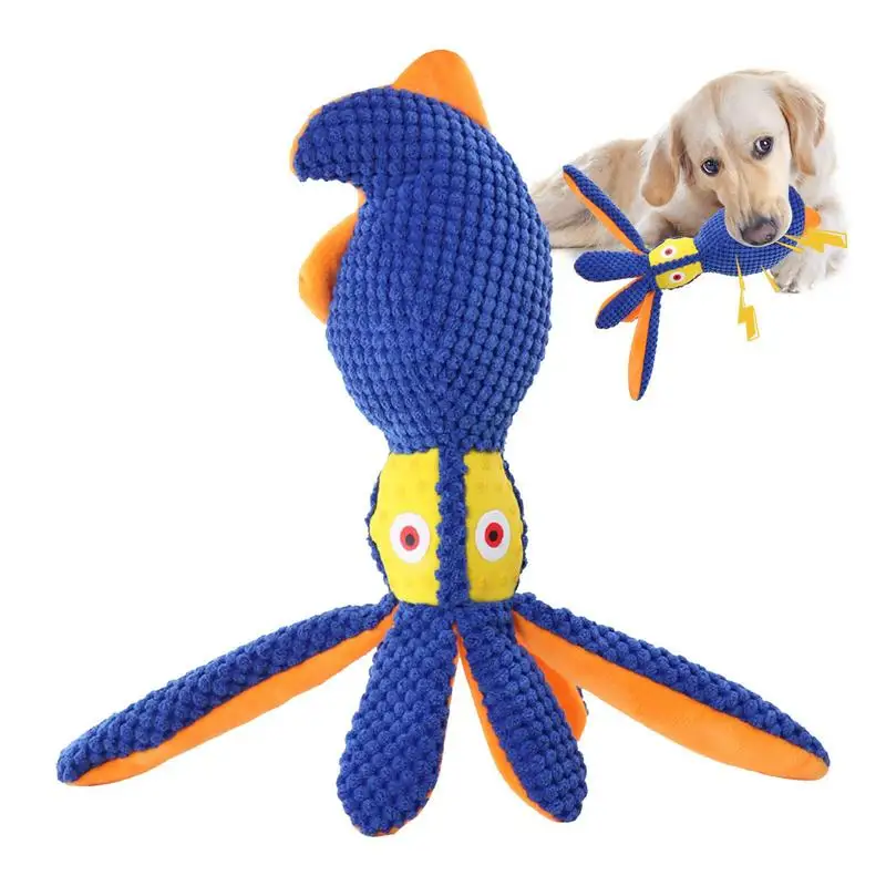 

Puppy Octopus Plushie Pet Cat Dog Plushie Supplies Plush Breathable Interactive Toy Chew Toys Dog Companion For Medium Small