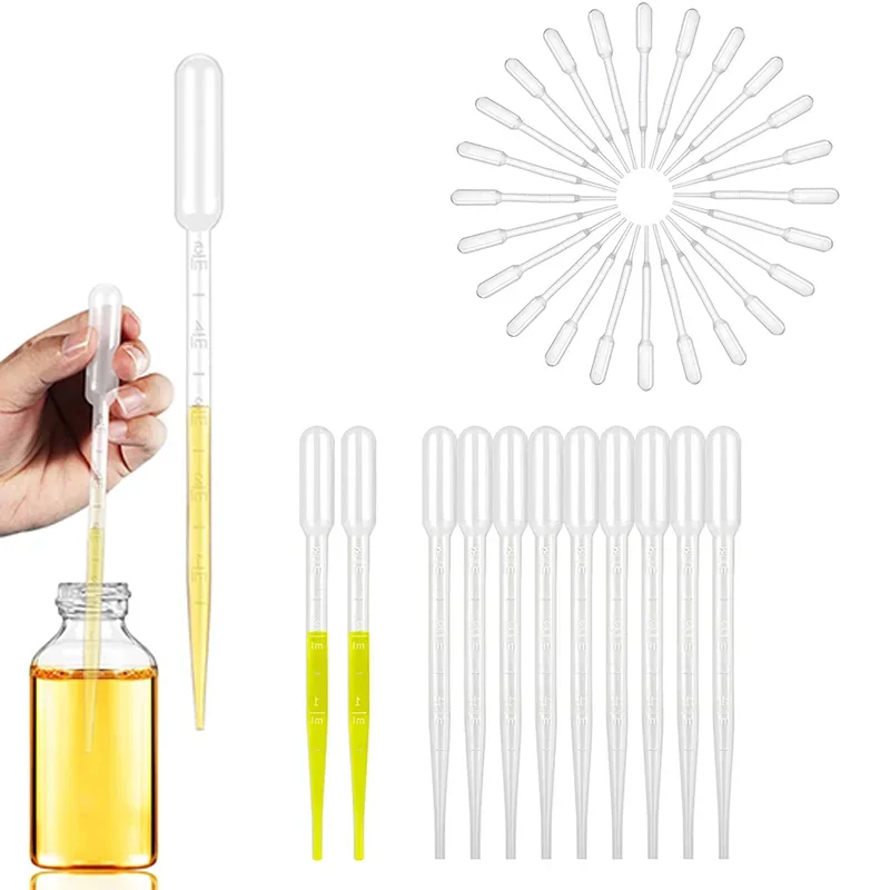 100 шт. 0 2/0 5/1/2/3/5/10 мл пластиковые лабораторные пипетки-капельницы одноразовые