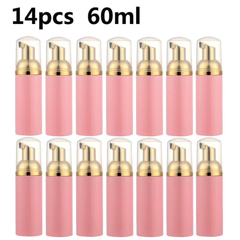 14PCS 60Ml foam bottle soap mousse liquid dispenser plastic Empty Cosmetic foam shampoo lotion bottle empty foam bottle