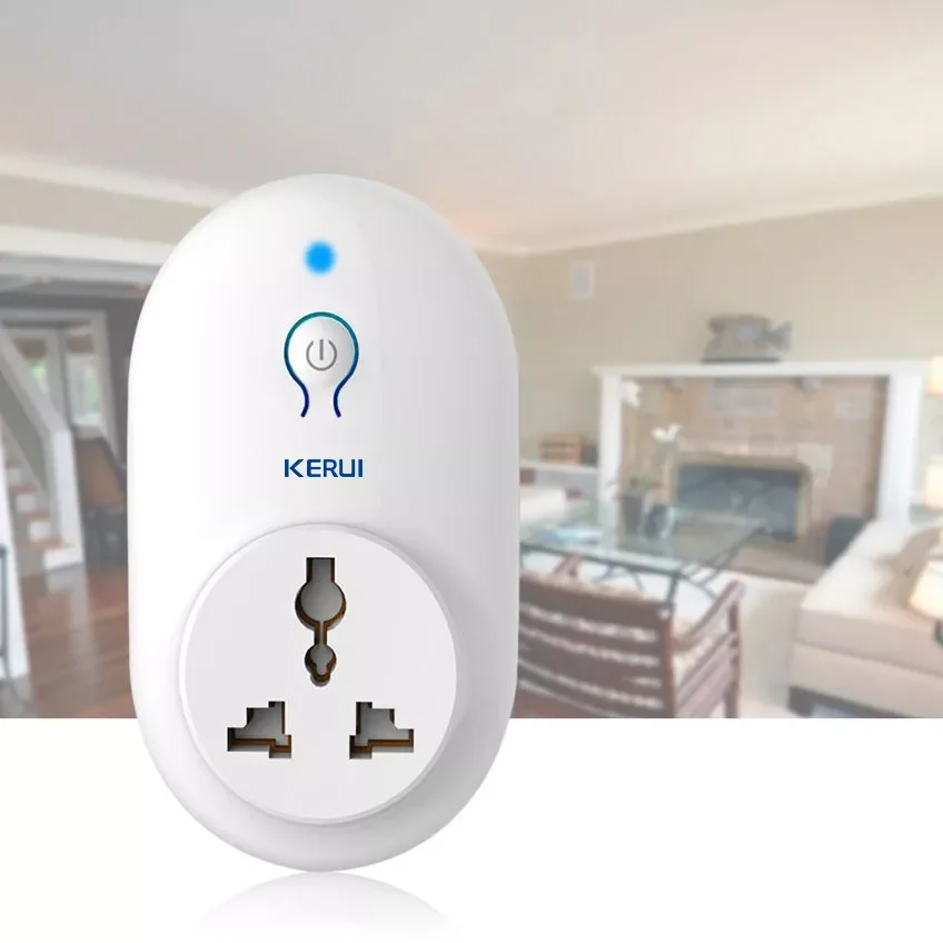 

KERUI 433MHz Power Socket Wireless Remote Control Wireless Smart Socket Adapter Switch Plug Outlet For Security Alarm System