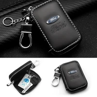 genuine leather key wallet car key bag multi key case fashion key holders for ford focus mk2 party mk3 ranger mondeo mk4 fiesta