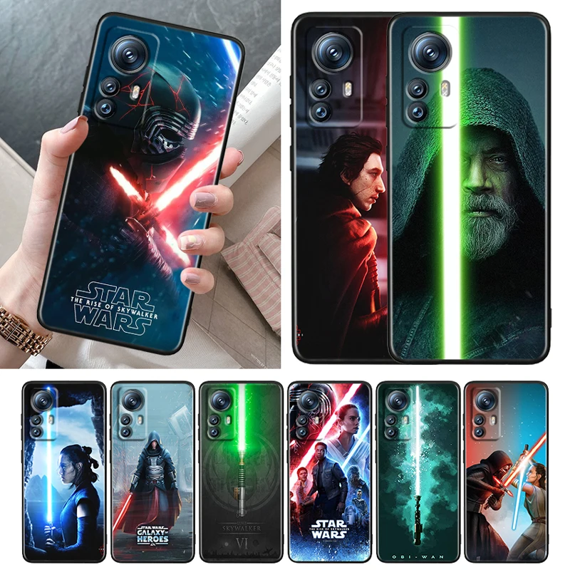 

Star Wars Heroes Cool Robot Soft Black Phone Case For Xiaomi Mi 12T 12S 12X 12 11 11T 11i 10T 10 9 Pro Lite Ultra 5G Cover Shell