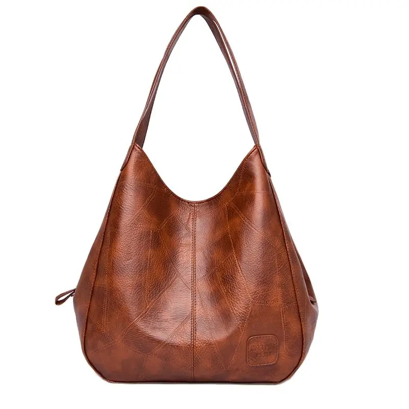 

Винтажные женские Сумки из искусственной кожи, сумки высокого качества, женские вместительные сумки на плечо, однотонные женские сумки с несколькими карманами, Сумки Sac a Main