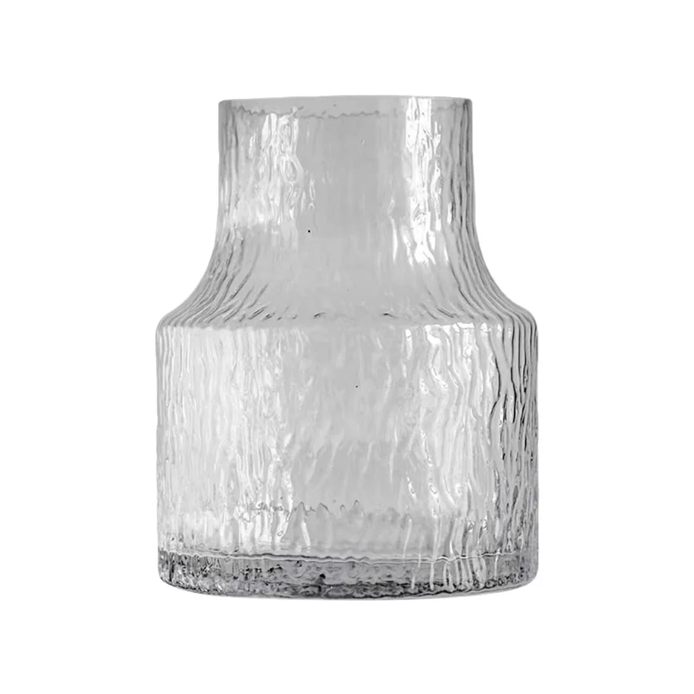 

1 шт., ваза из прозрачного стекла в полоску