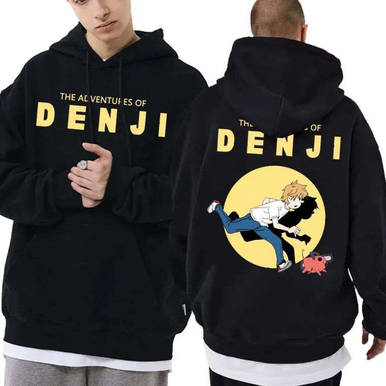 

Japan Anime Chainsaw Men Hoodie Streetwear The Adventures of Denji Graphic Sweatshirt Men Women Casual Oversized Loose Hoodies