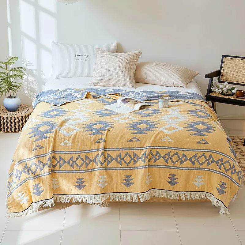 Европейское одеяло для кровати Индийский тотем муслиновый плед летнее взрослых