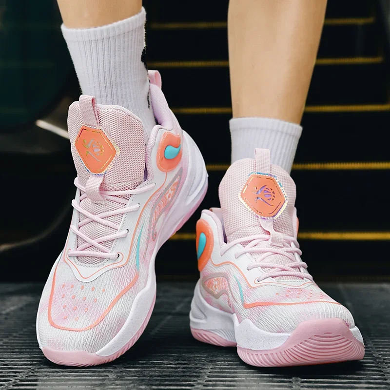 Женские кроссовки на толстой подошве розовые для тенниса дизайнерская обувь