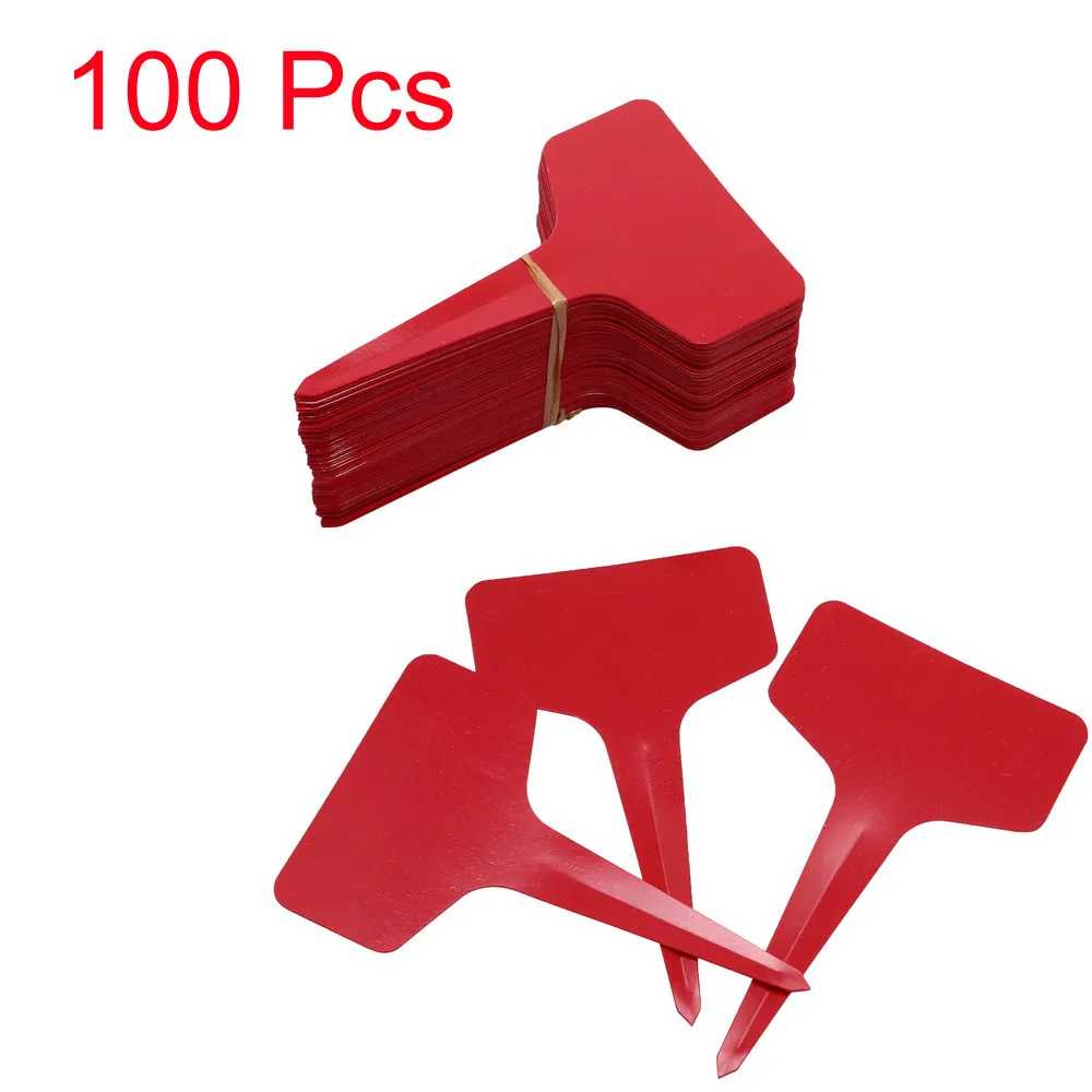 

Tags Markers T-type Plastic Tray Nursery Garden 100PC Labels Plant Patio Lawn & Garden Banner Stand 8x10 Ground Light