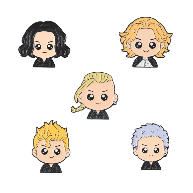 Эмалированные Броши с эмалью в стиле аниме Токийский Мститель броши булавкой Mikey