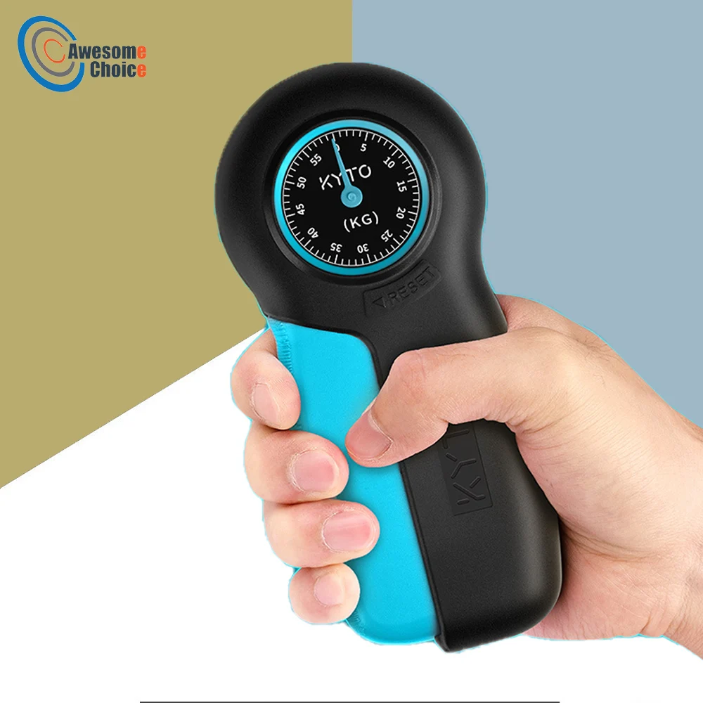 

Hand Dynamometer Grip Power Strength Meter Hand Force Power Test 121lbs / 55kg Hand Grip Strengthener