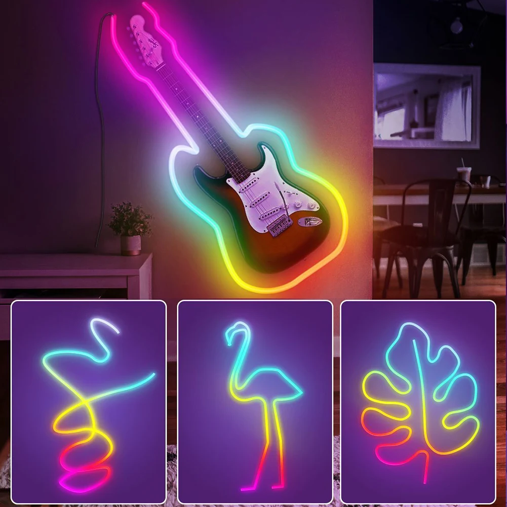 

Светодиодная лента RGB, Светодиодная лента, работающая от Alexa, изменяющая цвет, лампа управления IP65, водонепроницаемая гибкая лента, лучший декор для праздничной вечеринки