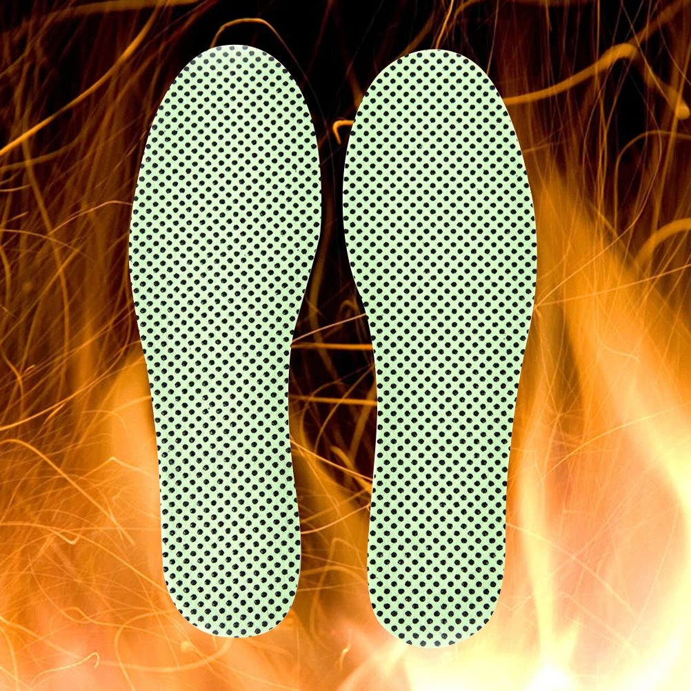 

1Pair Warm Reflexology Insoles Natural Tourmaline Self-heating Insoles Winter Soles For Footwear Heated Self-heating Insoles