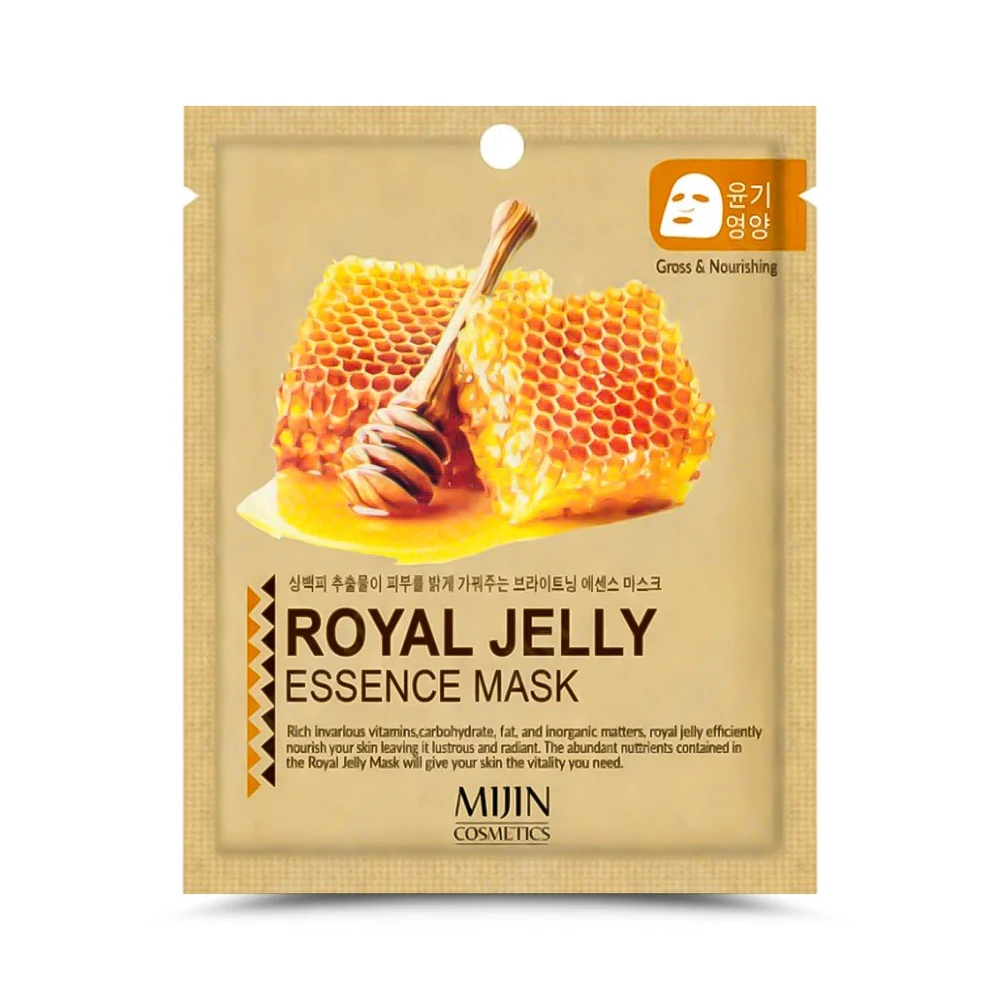 Маска тканевая для лица Маточное молочко ROYAL JELLY ESSENCE MASK 25гр. 5 штук |