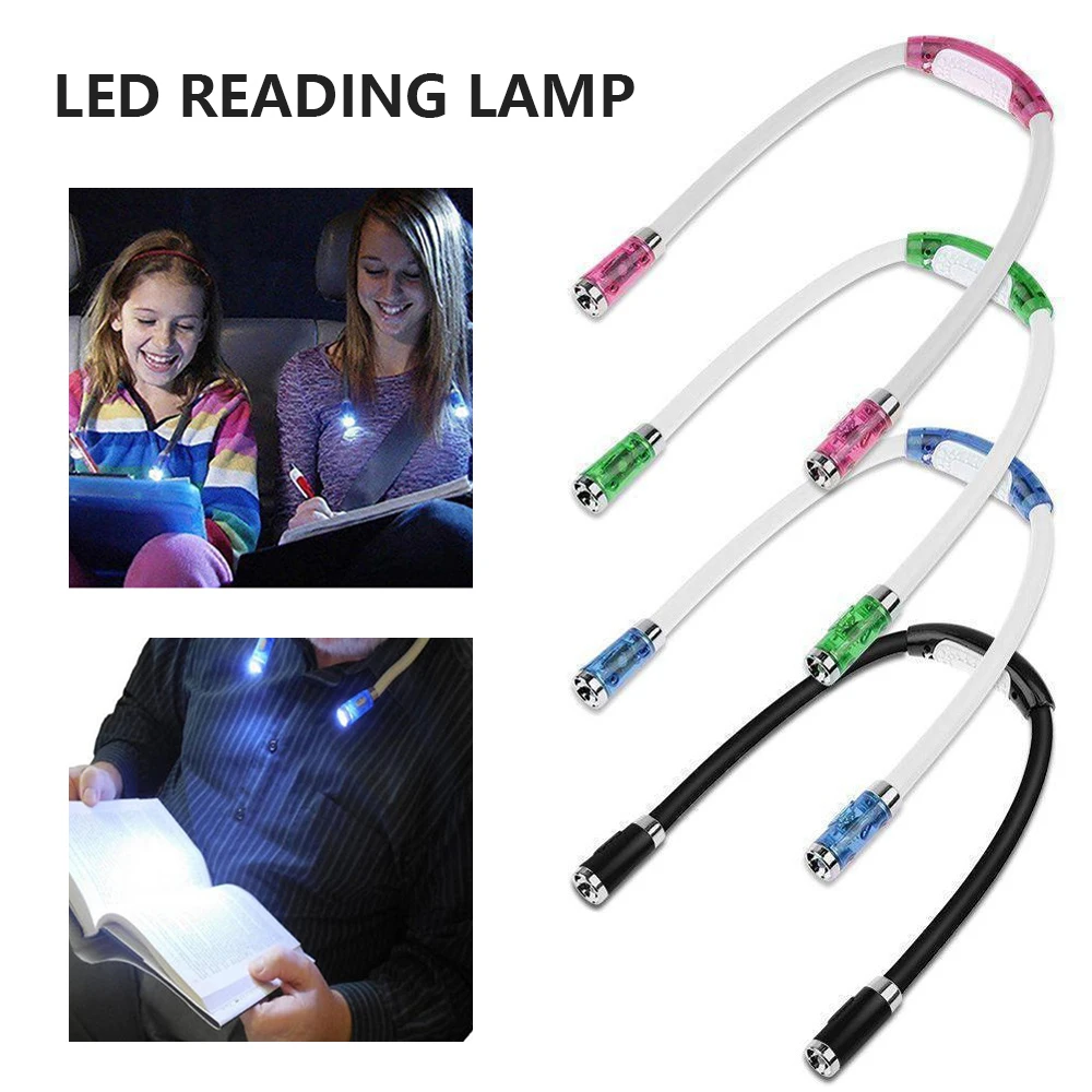 

Новый светодиодный светильник для чтения на шею, светодиодный светильник для чтения на шею, 3 уровня яркости, гибкий светильник для чтения н...
