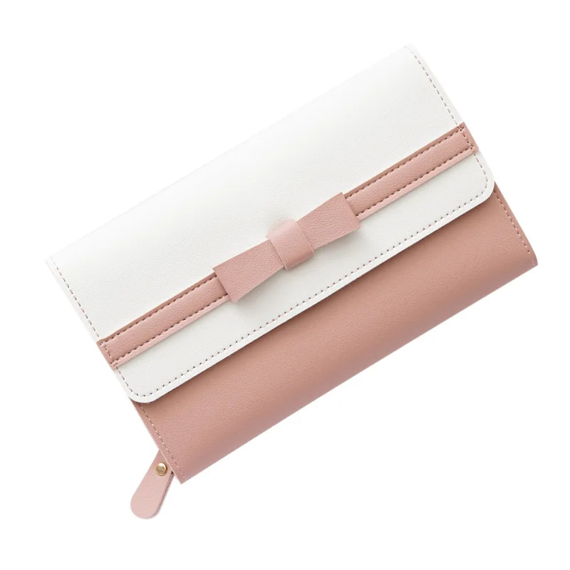 Female Fold Bag Pu Women's Slim Wallet Long Woman Portefeuille Card Holder Femme Cute Carteira Ladies Coin Purse Bolsa Feminina