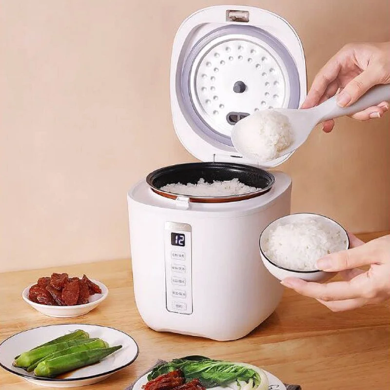 

220V Smart Electric Cooker Multi-functional Non-stick Cookers Skillet Porridge Soup Stew Appointment Cooking Machine Pot 1.2L