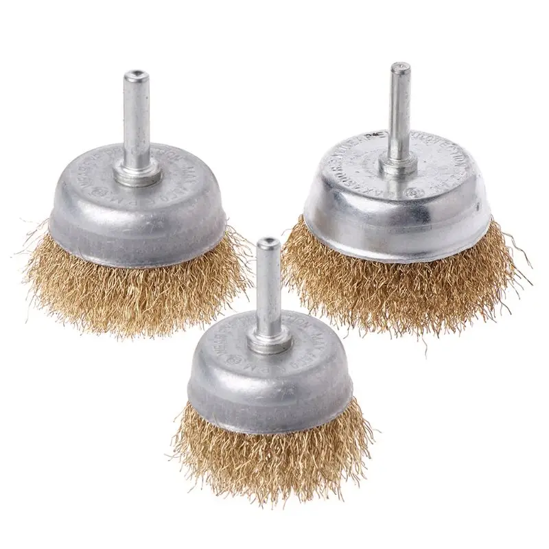 

Wire Wheel Cup Brush Coarse Crimped Stainless Steel 6mm Shank Diameter for Drill