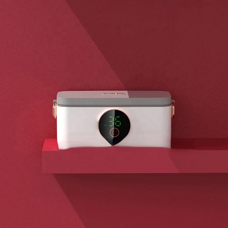 Panas 1л Multi Fungsi Kotak Makan Siang Memasak Нержавеющая сталь 304 Электрик 16000 MA Dapat Diisi Ulang