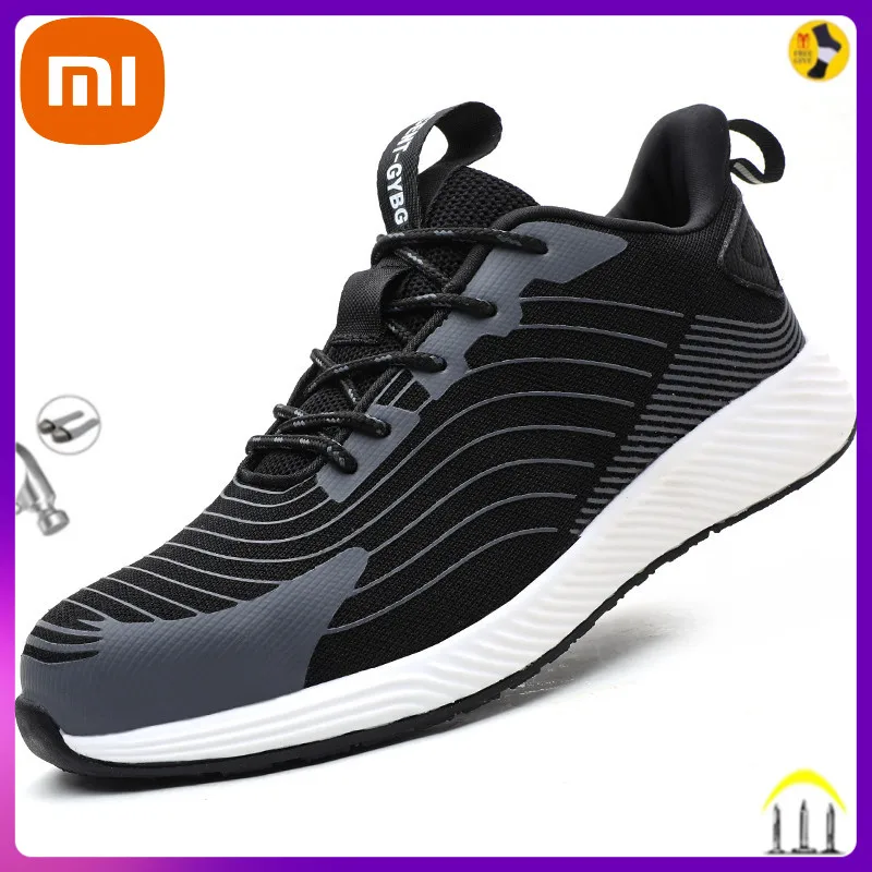 

Xiaomi Staleneus Safety Shoes Men Women Steel Toe Boots Construction Indestructible Work Shoes Industrial Male Footwear