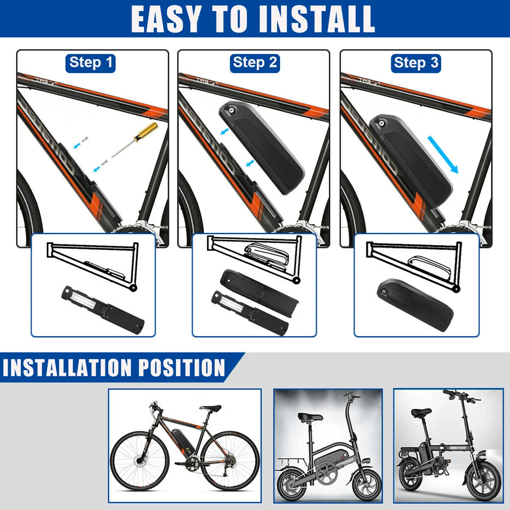 Литий-ионный аккумулятор для электровелосипеда Hailong 48 В 20 Ач 36 52 в 28 аккумуляторы