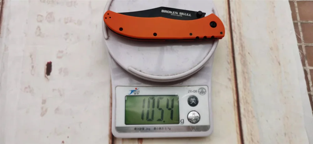 Стальной тройной сломанный штатив JUFULE лезвие XHP рукоятка G10 медная шайба