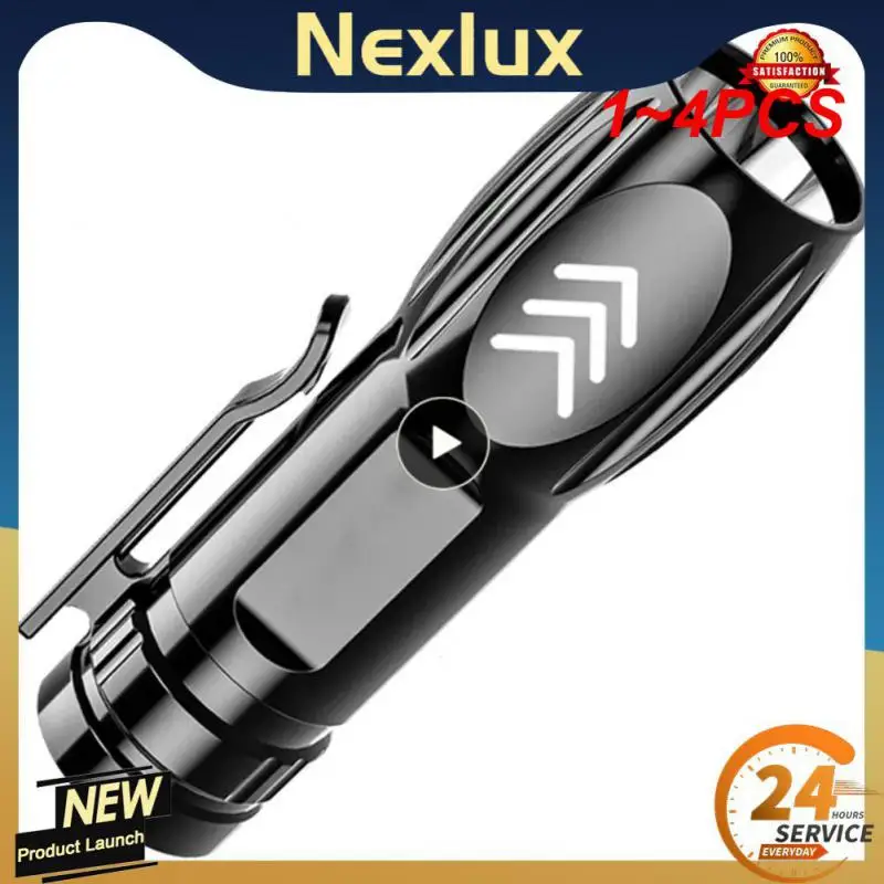 

Фонарик светодиодный наружный, бытовой, с зарядкой от USB, 1-4 шт.