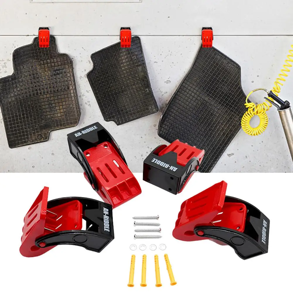 

1/4Pcs Car Floor Mat Pad Cleaning Clip Hook Carpet Wash Clamp Anti-Slip Spring Clamps Multi-functional Yoga Mat Clip Tools