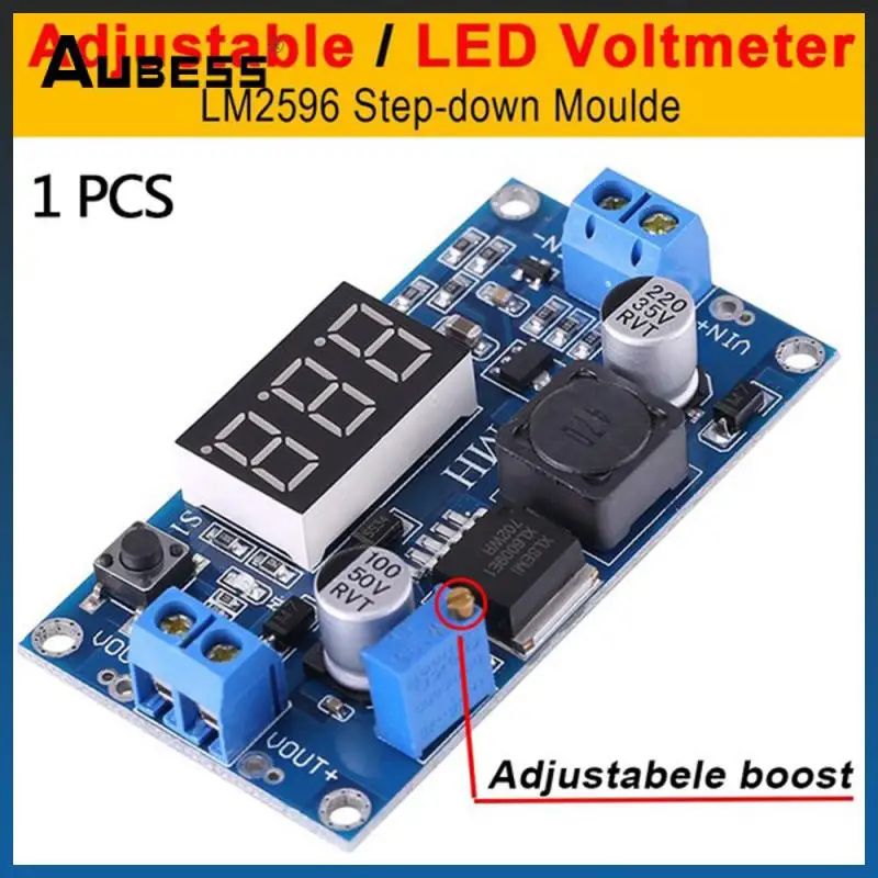 

Синий светодиодный вольтметр постоянного тока понижающий преобразователь источник питания светодиодный дисплей регулятор напряжения Рег...