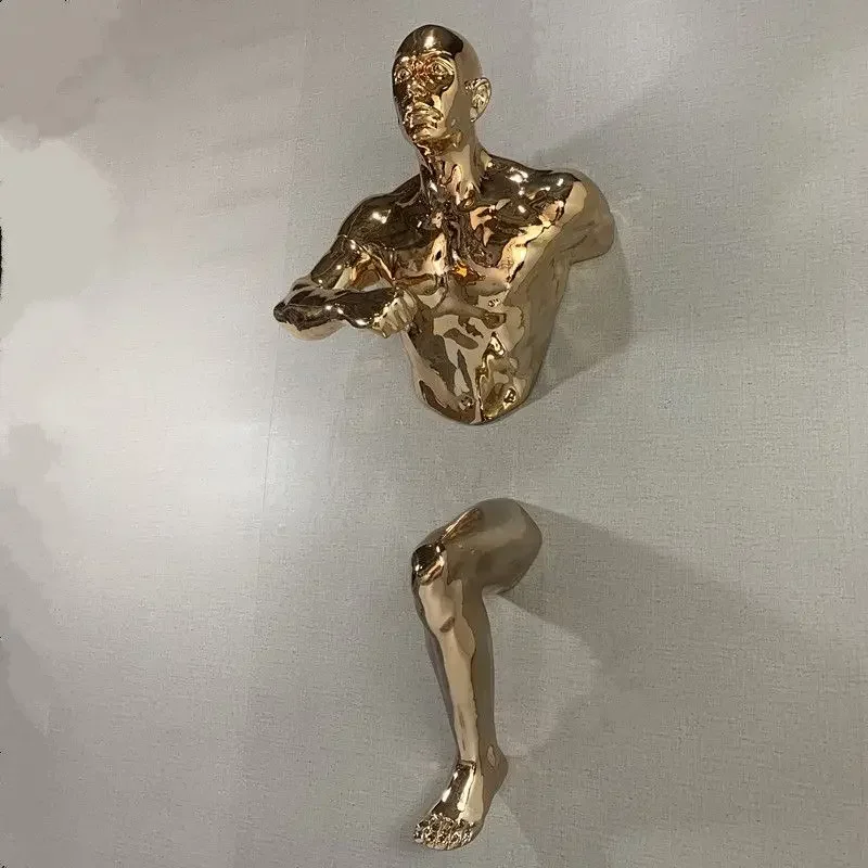 Гальваника через стену Фигурка настенная подвеска Трехмерная скульптура из