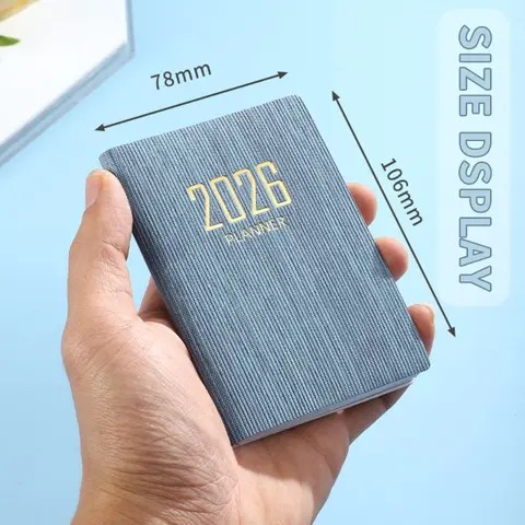 Блокнот-планировщик A7 из искусственной кожи