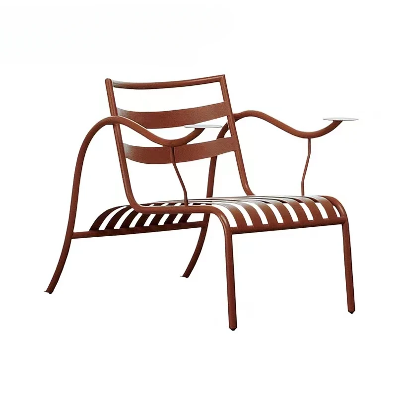 

Индивидуальный Современный Креативный дизайнерский Металлический Подлокотник в скандинавском стиле, повседневный стул для дома, улицы, двора, минималистичный ленивый стул