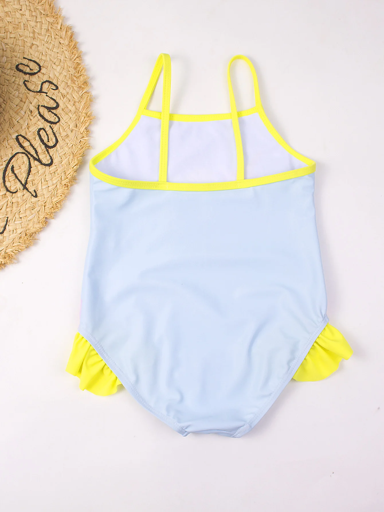 Летний женский слитный купальник с рисунком русалки