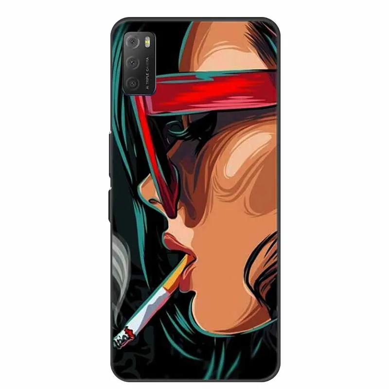 Чехлы для TCL 20E 20Y 20S 20B 20L модные мягкие силиконовые Мультяшные чехлы из ТПУ