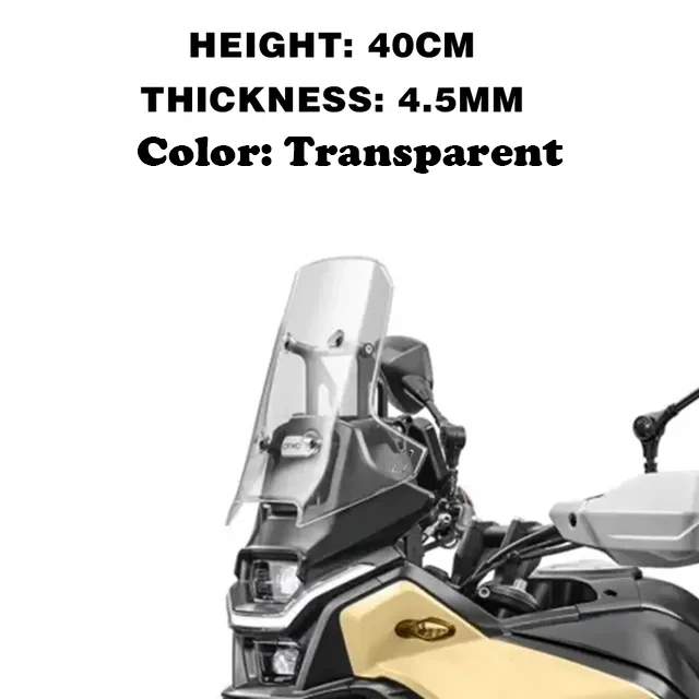 

Лобовое стекло для мотоцикла CFMOTO 450 MT 450MT 2024, увеличенное и расширенное лобовое стекло, новое Спортивное переднее ветровое стекло для путешествий