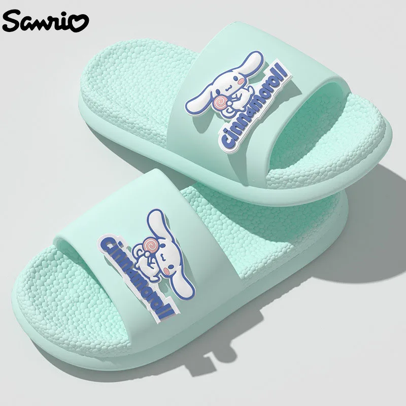 

Sanrio My Melody Slippers Summer Women Cinnamoroll Hello Kitty Soft Sole Sandals Leisure Indoor Bathroom Anti-slip Slippers