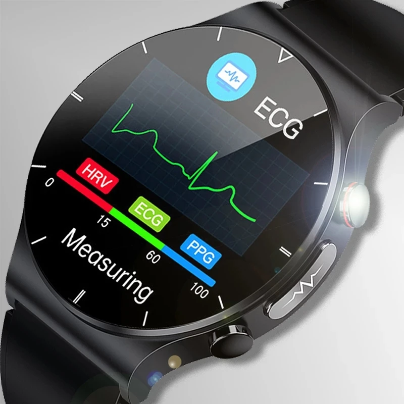 

2022 Health Smart Watch Men ECG+PPG Body Temperature Blood Pressure Heart Rate Waterproof Wireless Charger Smartwatch 360*360 HD