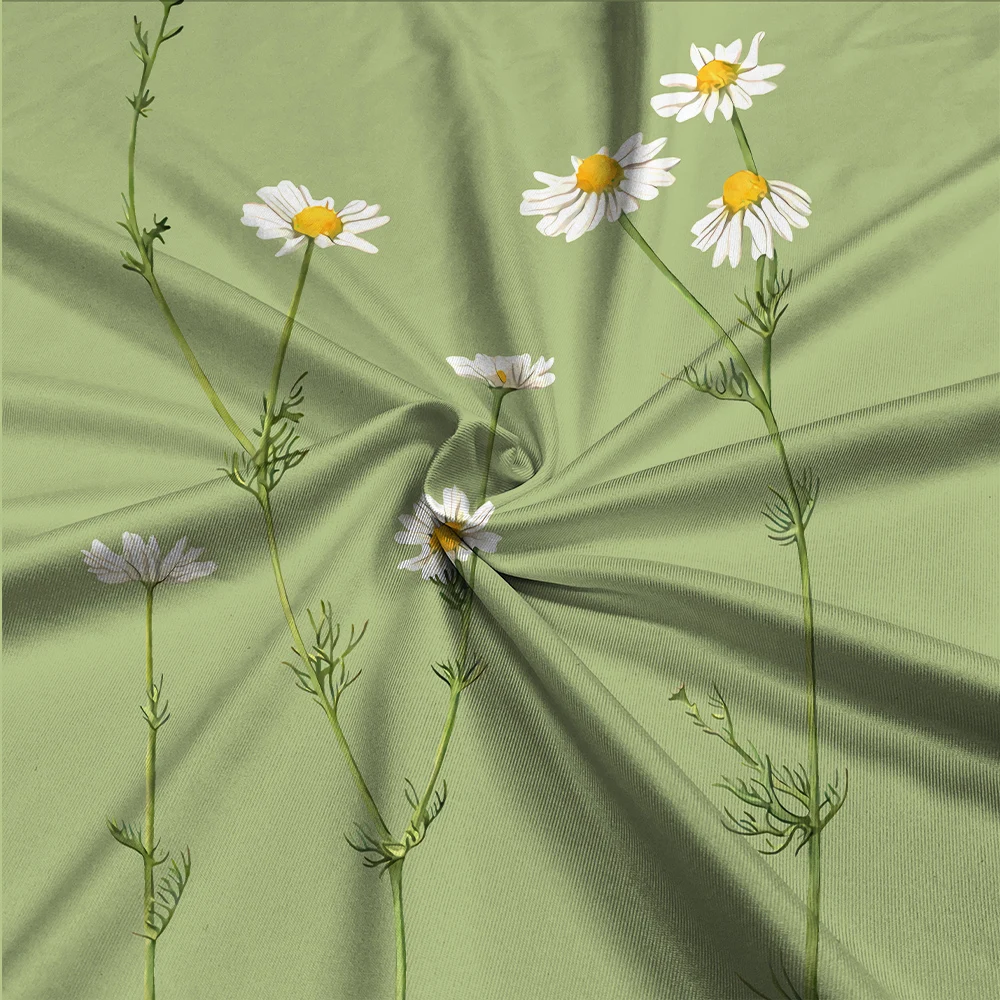 Женское платье свободного кроя CLOOCL повседневное зеленое с коротким рукавом