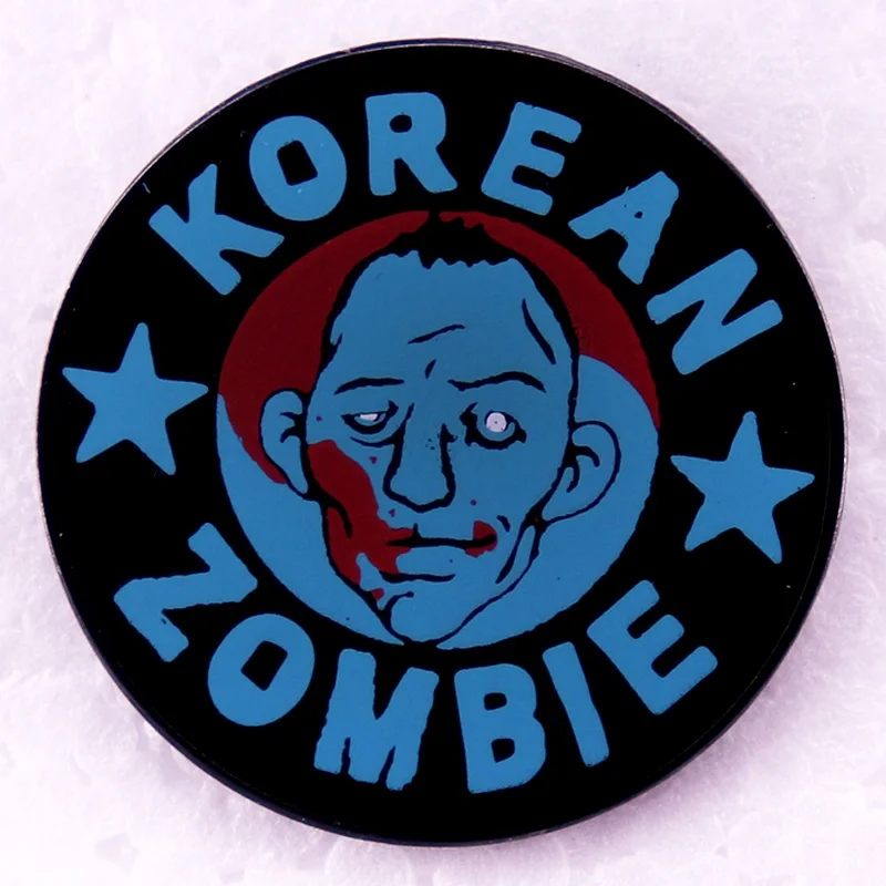 Брошь-значок с эмалью в виде зомби