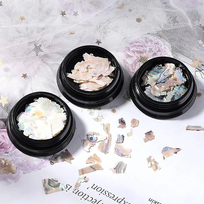 

1pcs Irregular Abalone Slice Natural Sea Shell Stone Fragment Nail Art Paillette Decoration DIY Manicure