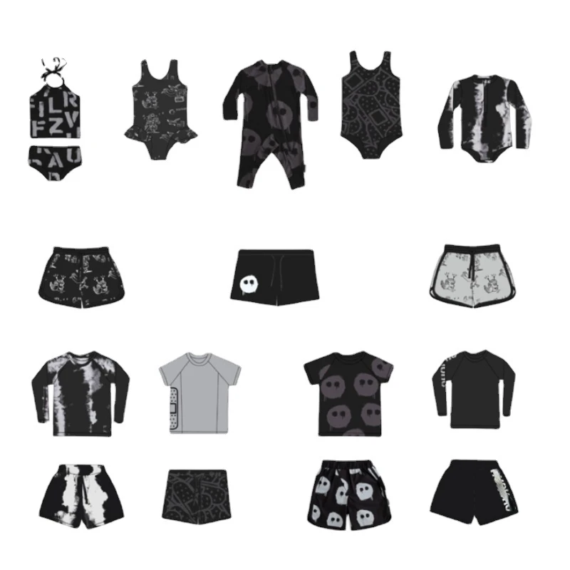 Children's Swimming Trunks Board Shorts2022 Summer Children's Swimwear Beach Surf Wear Girls Suspender Swimsuit
