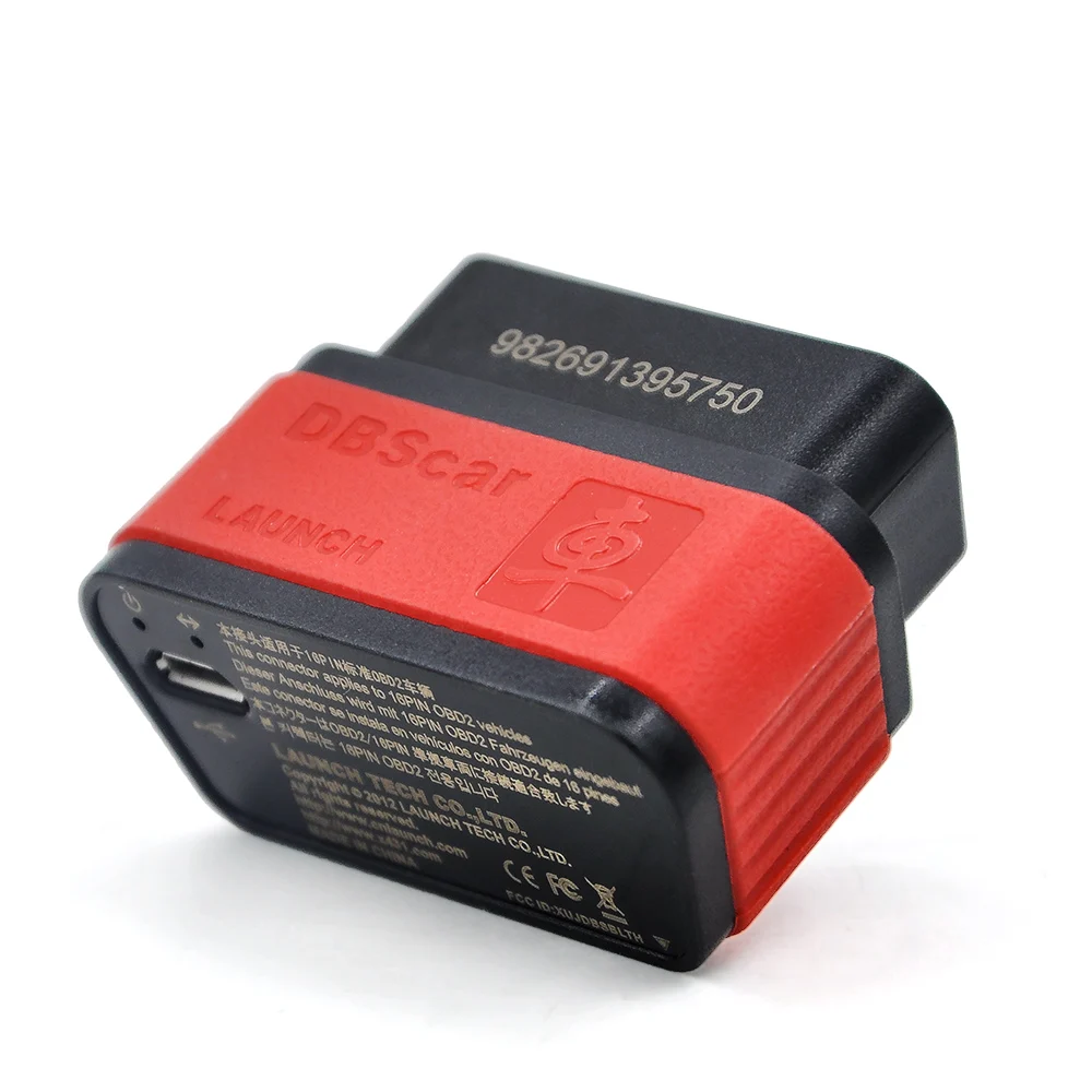 Фото Запуск DBSCAR 1.0 Красный адаптер EOBD/OBD2 X-431 OBD2 X431 Разъем Bluetooth №3