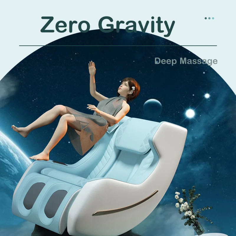 Luxe Elektrische Leisure Massage Stoel Zero Gravity Intelligente Многофункциональный Bluetooth Muziek U-Vormig Kussen + s для