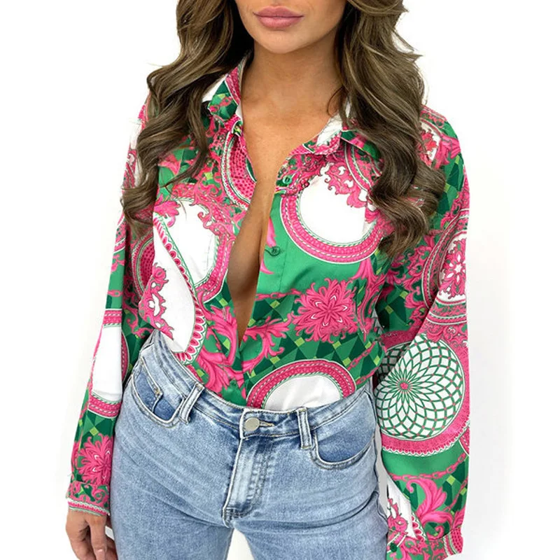 Новинка 2022 осенняя Стильная молодежная Повседневная шифоновая рубашка Джокер